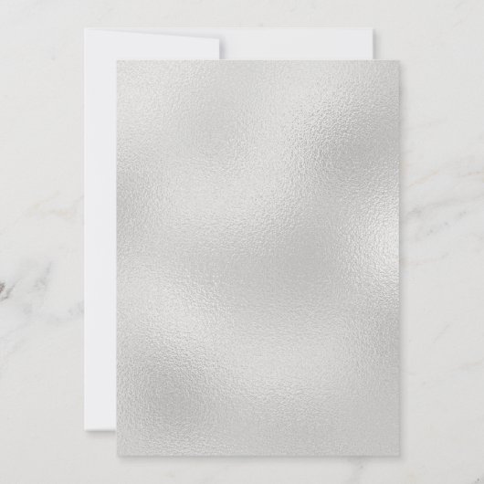 Invitation Élégant 25e anniversaire (Dos)