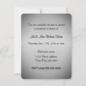 Invitation Élégant 25e anniversaire de Mariage (Dos)