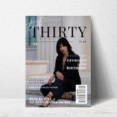 Invitation Élégant 30e anniversaire Couverture de magazine ph