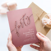 Invitation Elégant 40e anniversaire moderne