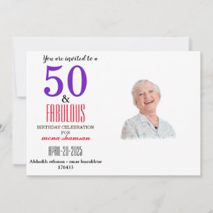 Invitation Élégant 50 & Fabuluxx Anniversaire
