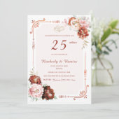 Invitation Elégant 50e Anniversaire de Mariage (Debout devant)