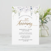 Invitation Élégant 50e (ou autre) anniversaire de Mariage (Debout devant)