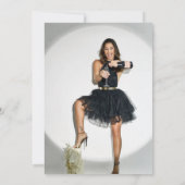 Invitation Elégant 50ème et fabuleux anniversaire Rose Gold P (Dos)