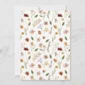 Invitation Élégant 60e anniversaire floral (Dos)