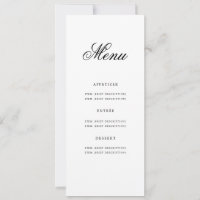 Élégant 60e Anniversaire Menu Gold