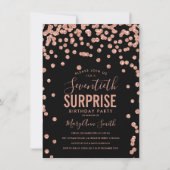 Invitation Élégant 70e anniversaire de naissance de la surpri (Devant)