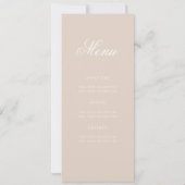 Invitation Elégant 70e Anniversaire Menu Champagne (Dos)