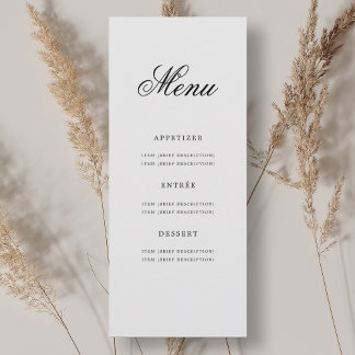 Invitation Elégant 70ème Soixante-Dix Anniversaire Menu