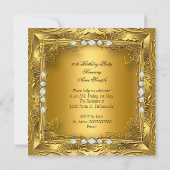 Invitation Élégant 80e anniversaire de la fête Elite Diamants (Dos)