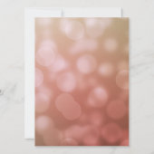 Invitation Elégant 80e anniversaire pour elle à Pink Bokeh (Dos)