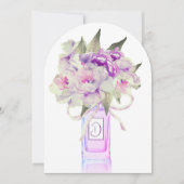 Invitation Elégant 90e anniversaire Bouquet floral aquarelle (Devant)