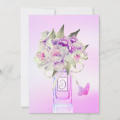 Invitation Elégant 90e anniversaire Bouquet floral aquarelle (Devant)