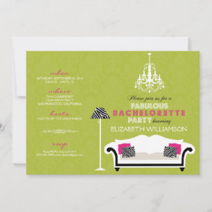 Invitation élégant à la décoration zébrée (chaux)