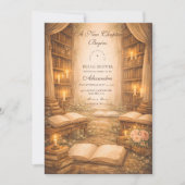 Invitation Elegant A New Chapter Bridal Shower (Devant)