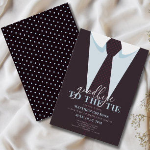 Invitation Élégant adieu amusant à la Cravate retraite mascul