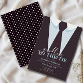 Invitation Élégant adieu amusant à la Cravate retraite mascul