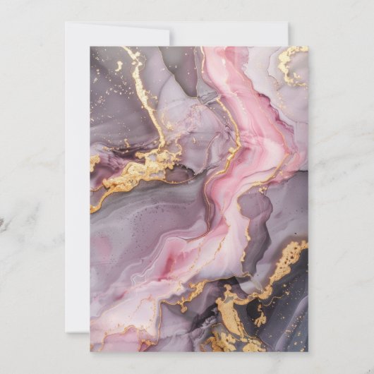 Invitation Élégant âge 21e fête d'anniversaire (Dos)