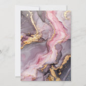 Invitation Élégant âge 70e fête d'anniversaire (Dos)