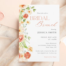 Élégant agrumes floral brunch nuptial