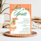 Invitation Élégant Amour Chic Au Premier Spritz Fête des mari