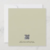 Invitation Élégant amour Fleur sauvage dans la Fête des marié (Dos)