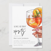 Invitation Elégant Amour Moderne à la Fête des mariées First  (Devant)