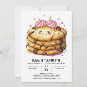 Invitation Élégant amusant saupoudrage Cookies Anniversaire