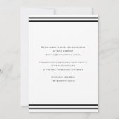 Invitation Elegant and modern Graduate Announcement Photo Car (Dos)