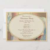 Invitation Élégant Anges & Musique Noël (Dos)