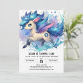 Invitation Elégant anniversaire de cheval imprimable (Debout devant)