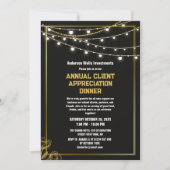 Invitation Elegant Annual Client Appreciation Dinner Party   (Devant)