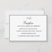 Invitation Élégant Appartement moderne Botanique Mariage (Devant)