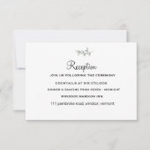 Invitation Élégant Appartement moderne Botanique Mariage vert (Devant)