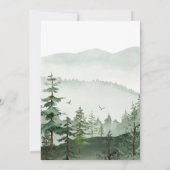 Invitation Elégant Aquarelle Aventure Attend Baby shower (Dos)