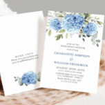 Invitation Elégant Aquarelle Bleu Hydrangée Dîner de répétiti<br><div class="desc">Pour plus de personnalisation,  cliquez sur le lien "customiser plus" et utilisez notre outil de conception pour modifier ce modèle. Si vous avez besoin d'aide ou d'articles correspondants,  veuillez me contacter.</div>