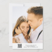 Invitation Elégant aquarelle Boho Floral Photo Mariage (Dos)