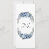 Invitation Élégant Aquarelle de Fleurs de Ne Pas Oublier (Dos)