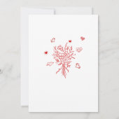 Invitation Elégant aquarelle main tiré Doodles whimsical B (Dos)