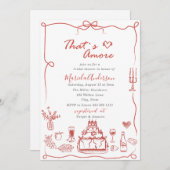 Invitation Elégant aquarelle main tiré Doodles whimsical B (Devant / Derrière)