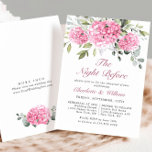 Invitation Elégant Aquarelle Rose Hydrangea Rehearsal Diner<br><div class="desc">Pour plus de personnalisation, cliquez sur "Personnaliser ce modèle", puis sur "Modifier à l'aide de l'outil de conception". Élégant éditable facile à utiliser modèles mariage, plus d'articles disponibles dans le magasin (invitations, rsvp, cartes de remerciements, jeux, papeterie & décoration). Si vous avez besoin d'aide ou d'articles correspondants, veuillez me contacter....</div>