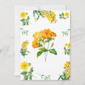 Invitation Elégant aquarelle simple Floral (Dos)