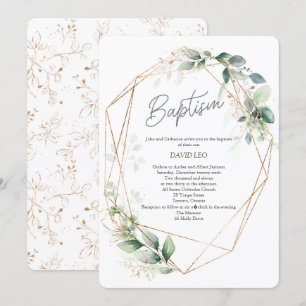 Invitation Elégant, Aquarelle, Verdure, Brisant