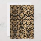 Invitation Elégant Arabisc Black Baby islamique Aqiqa aqeeqah (Dos)