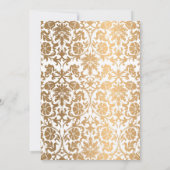 Invitation Elégant Arabisc Blanc bébé islamique Aqiqa Invita (Dos)