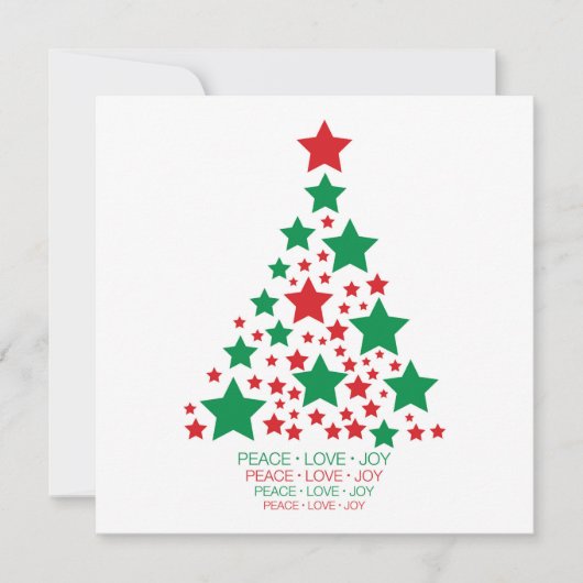 Invitation Élégant arbre étoilé (Devant)