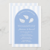Invitation Elegant Arch Oyster Roast Couples Wedding Shower (Devant / Derrière)