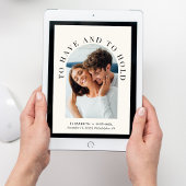 Invitation Elegant Arch Photo Mariage