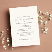 Invitation Elegant Arch Photo Mariage