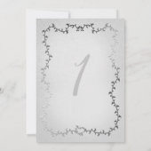 Invitation Elégant Argent Carriage livre d'histoire 1er anniv (Dos)